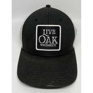 Live Oak Whiskey Jacksonville FL SnapBack Hat Cap Adjustable White and Black Hat